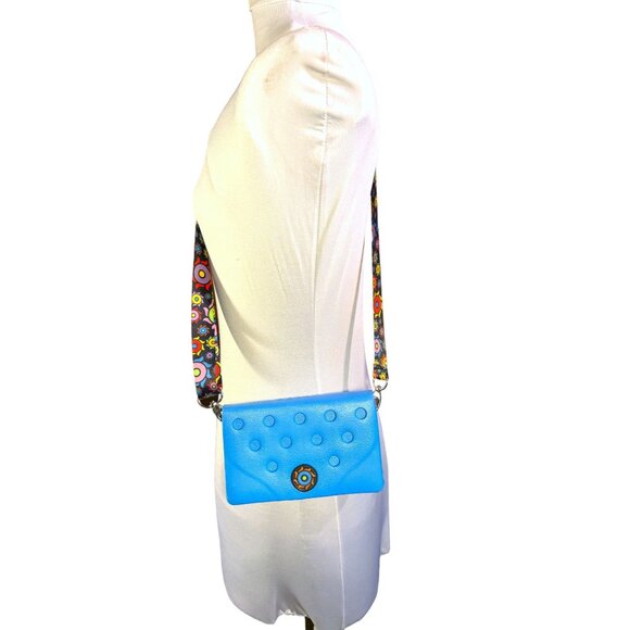 Optari Crossbody Long Strap Blue Small Crossbody Bag Purse Handbag Waterproof - Picture 1 of 12